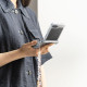 Matinis skaidrus dėklas Samsung Galaxy Z Flip 6 / 7 FE telefonui "Ringke Slim Hinge Magnetic Magsafe"
