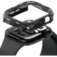 Juodas dėklas Apple Watch 10 / 11 (46mm) laikrodžiui "Ringke Fusion Bumper"