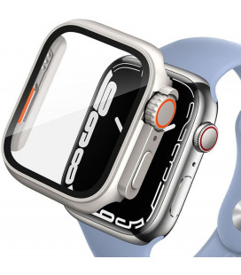 (Titanium) / oranžinis dėklas Apple Watch 10 / 11 (46mm) laikrodžiui "Tech-Protect Defense360"