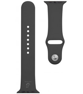 Juoda apyrankė Apple Watch 1/2/3/4/5/6/7/8/9/10/SE 42/44/45/46mm laikrodžiui "Tactical 488 Silicone Band"