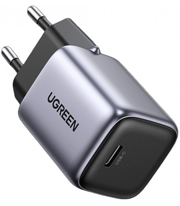 Juodas 30W 1xUSB-C pakrovėjas "Ugreen CD319 Nexode GaN"