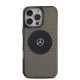 Juodas dėklas Apple iPhone 16 Pro telefonui "Mercedes PC/TPU Star Pattern MagSafe Case"