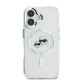 Skaidrus dėklas Apple iPhone 16 telefonui "Karl Lagerfeld IML K&CH Heads Metal Frame MagSafe Case"