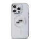 Skaidrus dėklas Apple iPhone 13 Pro telefonui "Karl Lagerfeld IML K&CH Heads Metal Frame MagSafe Case"