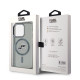 Juodas dėklas Apple iPhone 15 Pro Max telefonui "Karl Lagerfeld IML K&CH Heads Metal Frame MagSafe Case"