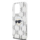 Skaidrus dėklas Apple iPhone 15 Pro Max telefonui "Karl Lagerfeld IML Electroplated Karl Head Case"