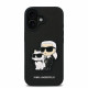 Juodas dėklas Apple iPhone 16 telefonui "Karl Lagerfeld PU Saffiano Karl and Choupette Case"