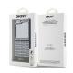 Rudas dėklas Samsung Galaxy Z Flip 6 / 7 FE telefonui "DKNY PU Leather Repeat Pattern Bottom Stripe Case"