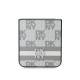 Smėlio spalvos dėklas Samsung Galaxy Z Flip 6 / 7 FE telefonui "DKNY PU Leather Checkered Pattern and Stripe Case"