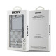 Smėlio spalvos dėklas Samsung Galaxy Z Flip 6 / 7 FE telefonui "DKNY PU Leather Checkered Pattern and Stripe Case"
