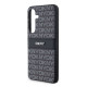 Juodas dėklas Samsung Galaxy S24 telefonui "DKNY PC/TPU Repeat Pattern Tonal Stripe Case"