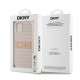 Rožinis dėklas Apple iPhone 14 telefonui "DKNY PU Leather Repeat Pattern Tonal Stripe Case"