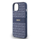 Mėlynas dėklas Apple iPhone 14 telefonui "DKNY PU Leather Repeat Pattern Tonal Stripe Case"