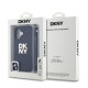 Juodas dėklas Apple iPhone 16 telefonui "DKNY PU Leather Stack Logo Wrist Strap Case"