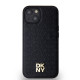 Juodas dėklas Apple iPhone 14 telefonui "DKNY PU Leather Repeat Pattern Stack Logo MagSafe Case"