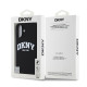 Juodas dėklas Apple iPhone 16 telefonui "DKNY Liquid Silicone Arch Logo MagSafe Case"