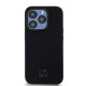 Juodas dėklas Apple iPhone 15 Pro telefonui "DKNY PU Leather Stack Logo Magsafe Case"