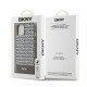 Rudas dėklas Apple iPhone 14 telefonui "DKNY PU Leather Repeat Pattern Bottom Stripe MagSafe Case"