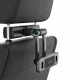 Juodas automobilinis planšetės laikiklis tvirtinamas prie sėdynės "Tech-Protect V2 Stretchable Headrest"