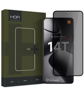 Juodas (Privacy) apsauginis stiklas Xiaomi 14T / 14T Pro telefonui "HOFI Glass Pro+ Anti Spy"