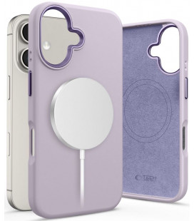 Purpurinis (Mauve) dėklas Apple iPhone 16 telefonui "Tech-Protect Silicone Pure Magsafe"