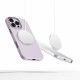 Purpurinis (Mauve) dėklas Apple iPhone 16 Pro telefonui "Tech-Protect Silicone Pure Magsafe"