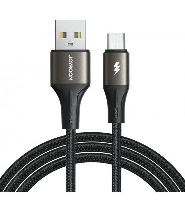 Juodas USB-A - MicroUSB 3A 120cm laidas "Joyroom SA25-AM3"