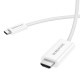 Baltas USB-C - HDMI 180cm laidas "Borofone DH10"