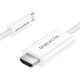 Baltas USB-C - HDMI 180cm laidas "Borofone DH10"