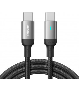 Juodas USB-C - USB-C 100W 120cm laidas "Joyroom S-CC100A10"