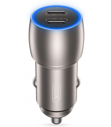 Automobilinis 2xUSB-C PD 40W pakrovėjas "XO Car Charger CC51"