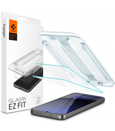 Apsauginis grūdintas stiklas Samsung Galaxy S24 FE telefonui "Spigen Glas.TR EZ Fit 2-Pack"