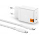 Baltas 65W 1xUSB-C pakrovėjas + USB-C - USB-C laidas "Spigen Arcstation Pro GAN-651"