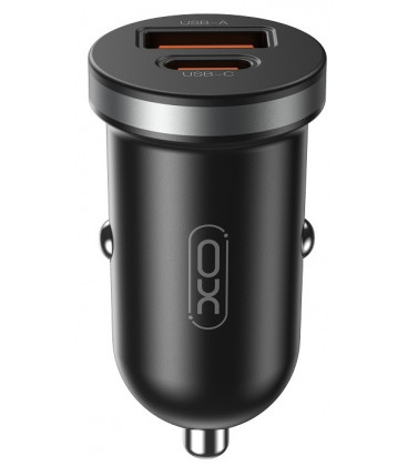 Automobilinis 1xUSB-A + 1xUSB-C PD 30W pakrovėjas "XO Car Charger CC56"