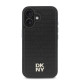 Juodas dėklas Apple iPhone 16 telefonui "DKNY PU Leather Repeat Pattern Stack Logo MagSafe Case"