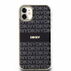 Juodas dėklas Apple iPhone 11 telefonui "DKNY PC/TPU Repeat Pattern Tonal Stripe Magsafe Case"