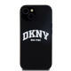 Juodas dėklas Apple iPhone 11 telefonui "DKNY Liquid Silicone Arch Logo MagSafe Case"