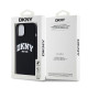 Juodas dėklas Apple iPhone 11 telefonui "DKNY Liquid Silicone Arch Logo MagSafe Case"