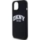 Juodas dėklas Apple iPhone 11 telefonui "DKNY Liquid Silicone Arch Logo MagSafe Case"