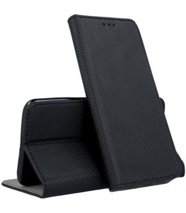 Juodas atverčiamas dėklas Xiaomi Redmi 17C / 14C / A4 / Poco C75 telefonui "Smart Magnet"
