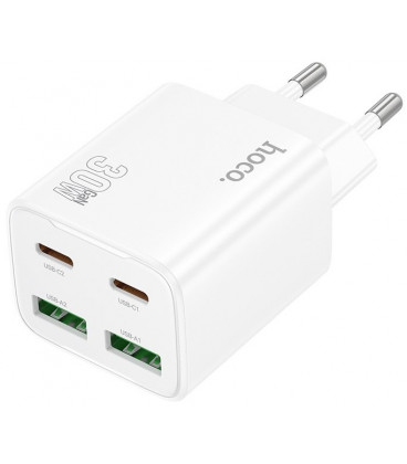 Baltas PD30W 2xUSB-A + 2xUSB-C pakrovėjas "Hoco N56"