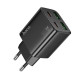 Juodas PD30W 2xUSB-A + 2xUSB-C pakrovėjas "Hoco N56"