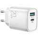 Baltas PD+QC3.0 20W 1xUSB-C + 1xUSB-A pakrovėjas "Joyroom L-QP2011"