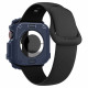 Mėlynas dėklas Apple Watch 10 / 11 (46 mm) laikrodžiui "Spigen Rugged Armor"