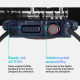 Mėlynas dėklas Apple Watch 10 / 11 (46 mm) laikrodžiui "Spigen Rugged Armor"