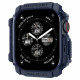 Mėlynas dėklas Apple Watch 10 / 11 (46 mm) laikrodžiui "Spigen Rugged Armor"