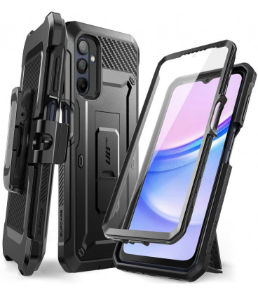 Juodas dėklas Samsung Galaxy A16 4G / 5G telefonui "Supcase Unicorn Beetle Pro"