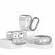 Pilkas dėklas Apple Airpods 4 / 5 ausinėms "Tech-Protect Flexair"