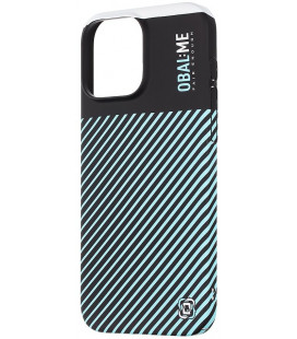 Juodas / mėlynas dėklas Apple iPhone 16 Pro Max telefonui "OBAL:ME Flossy Stripes Cover"