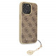 Rudas dėklas Apple iPhone 13 Pro telefonui "Guess 4G Charm Case"